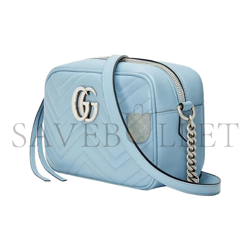 GUCCI GG MARMONT MATELASSÉ SMALL CAMERA BAG 447632 (24*13*7cm)